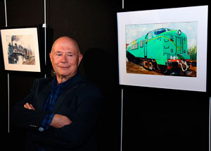Galería - Exposición: TRENES: agua, papel, color