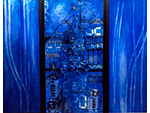 El sol negro de marzo. Sylvie Le Bolay (Tr�ptico. T�cnica mixta, 2004) Medidas: 120 x 40 cm. Donaci�n: la autora - Pieza IG: 05589