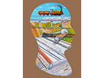 Sue�os viajeros. Miguel �ngel Follente (�leo sobre lienzo, 2021). Medidas: 61 x 50 cm. Donaci�n: el autor - Pieza IG: 07706